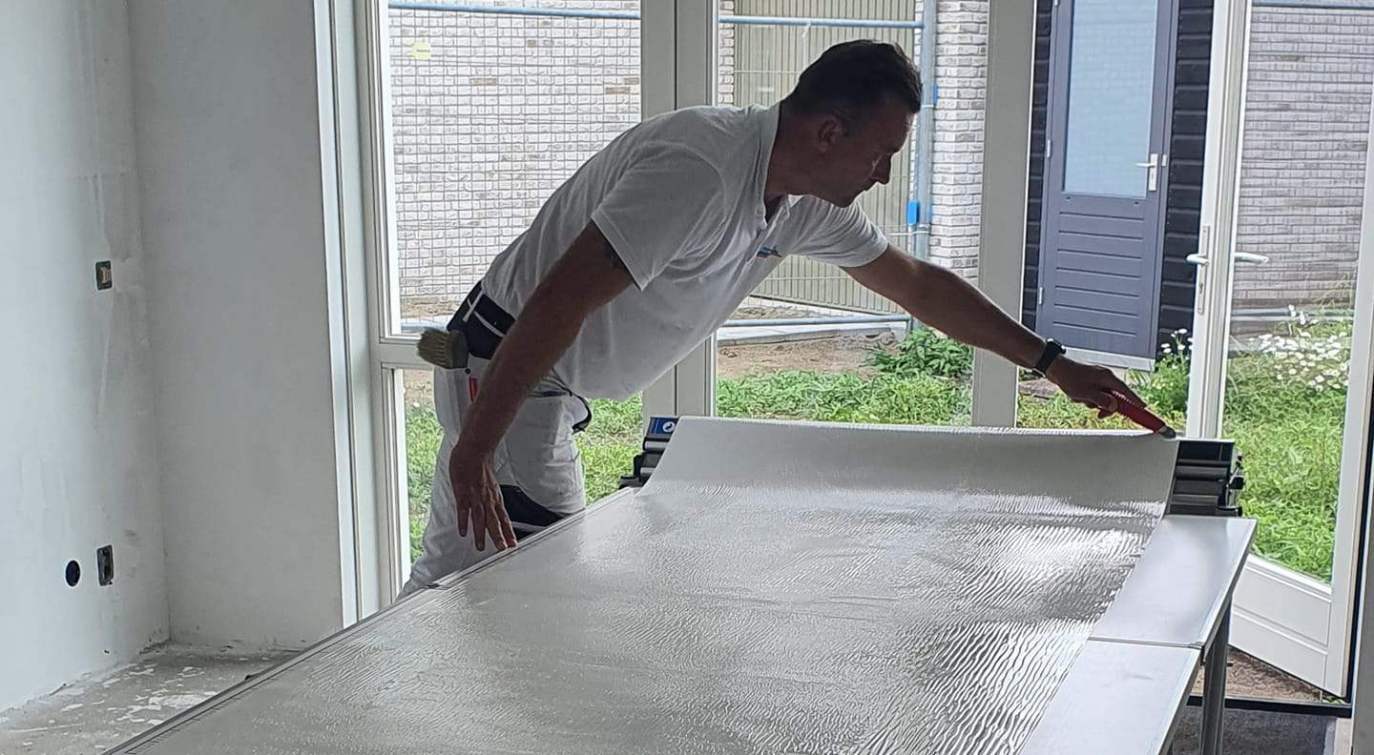 Renovlies compleet DenHaag vanaf € 13,50 m2 renovliesbehanger Nieuwbouw